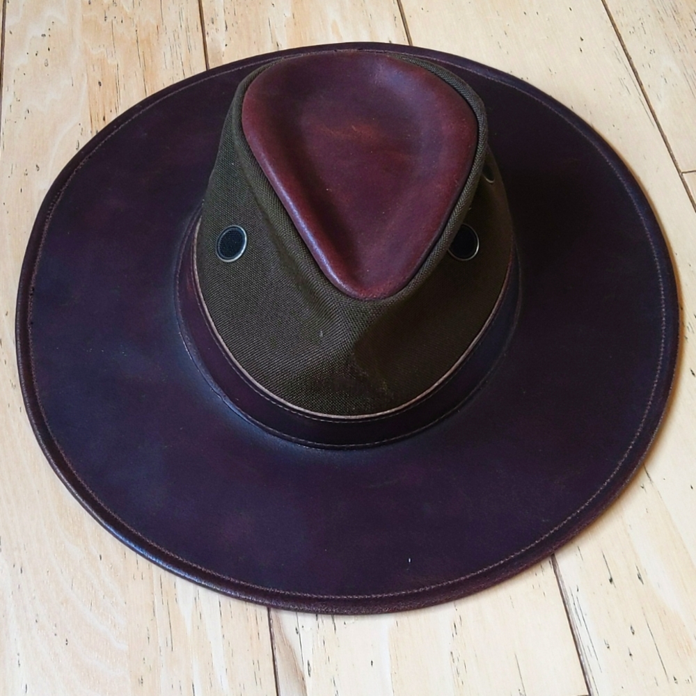 Vintage Henschel leather breezer cowboy hat size M